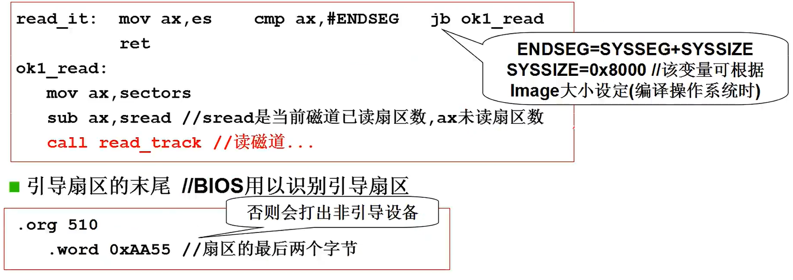 载入system函数和结尾